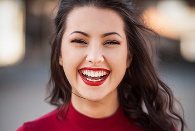 woman smiling health