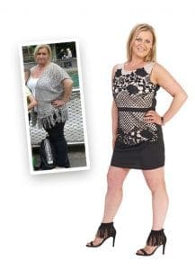 Andrea Before and After losing weight with The Slimming Clinic