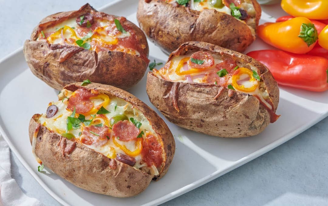 April Diet Plan Week 4 – Recipe 7 Pizza Jacket Potato